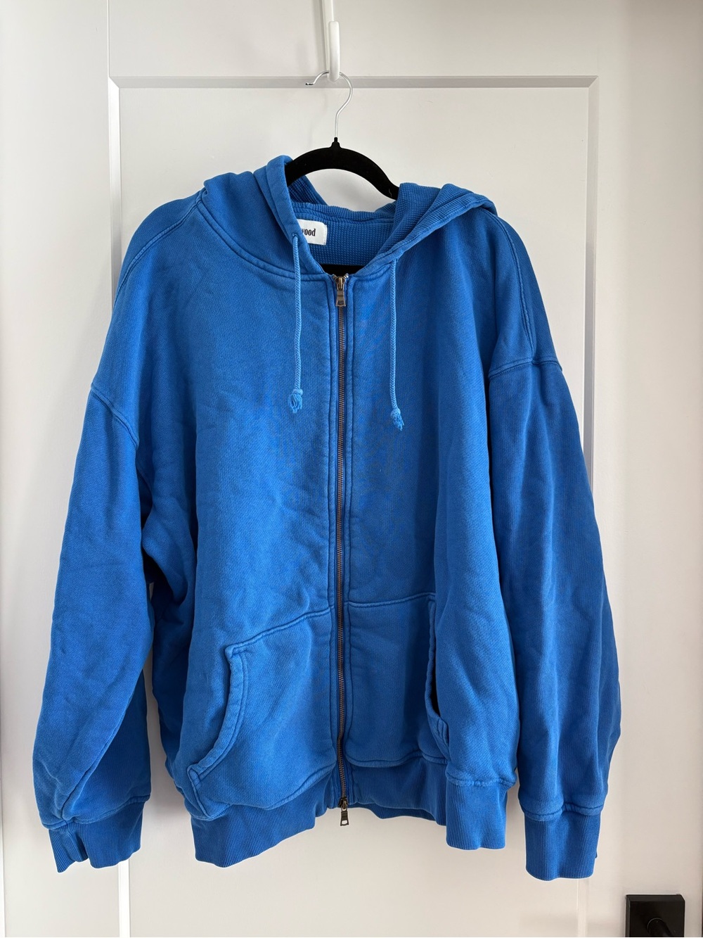 Elwood Unisex Blue Full-Zip Hoodie